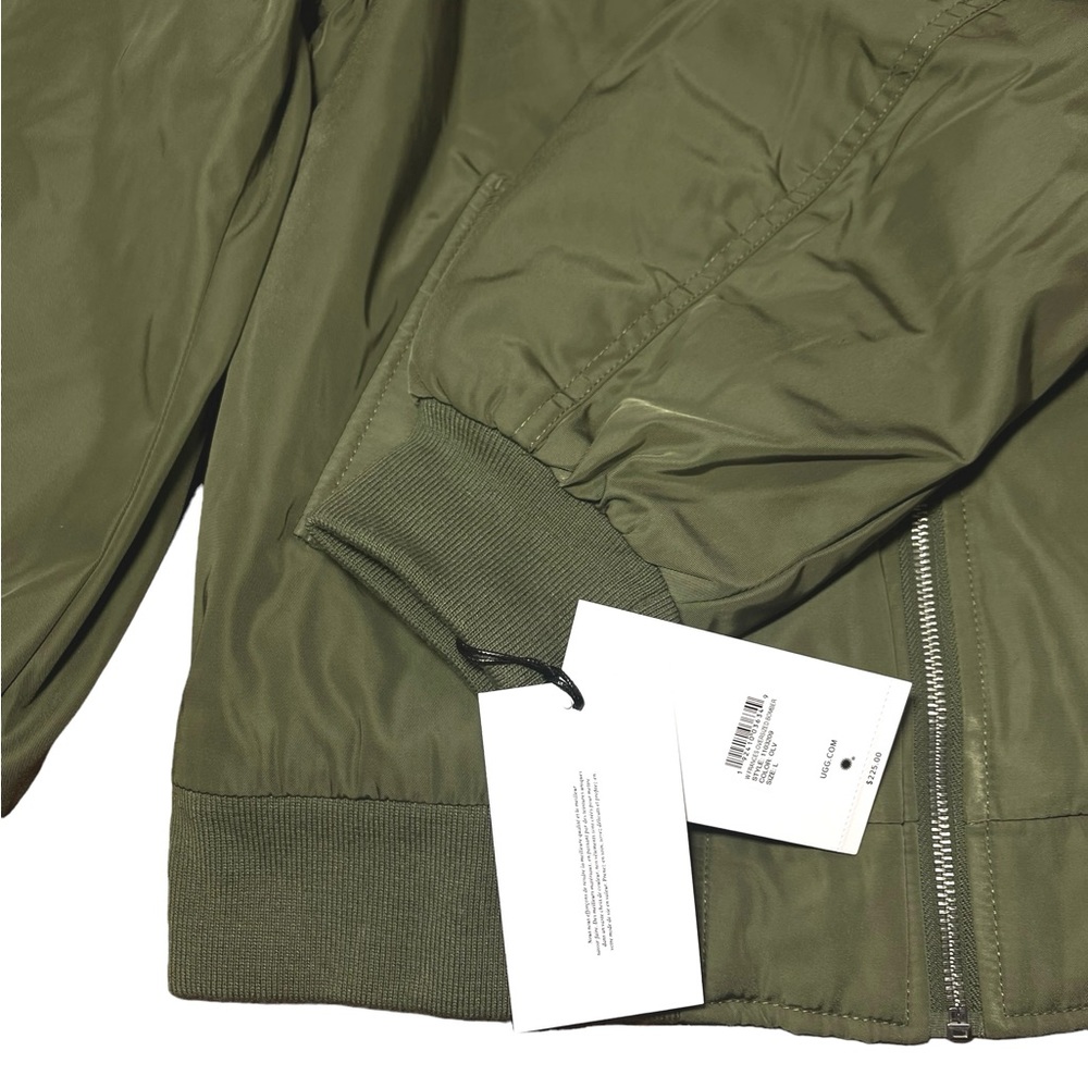 ⚡️SOLD⚡️UGG Aviator Style Bomber Jacket Olive Green Women’s Size Large - Picture 9 of 16
